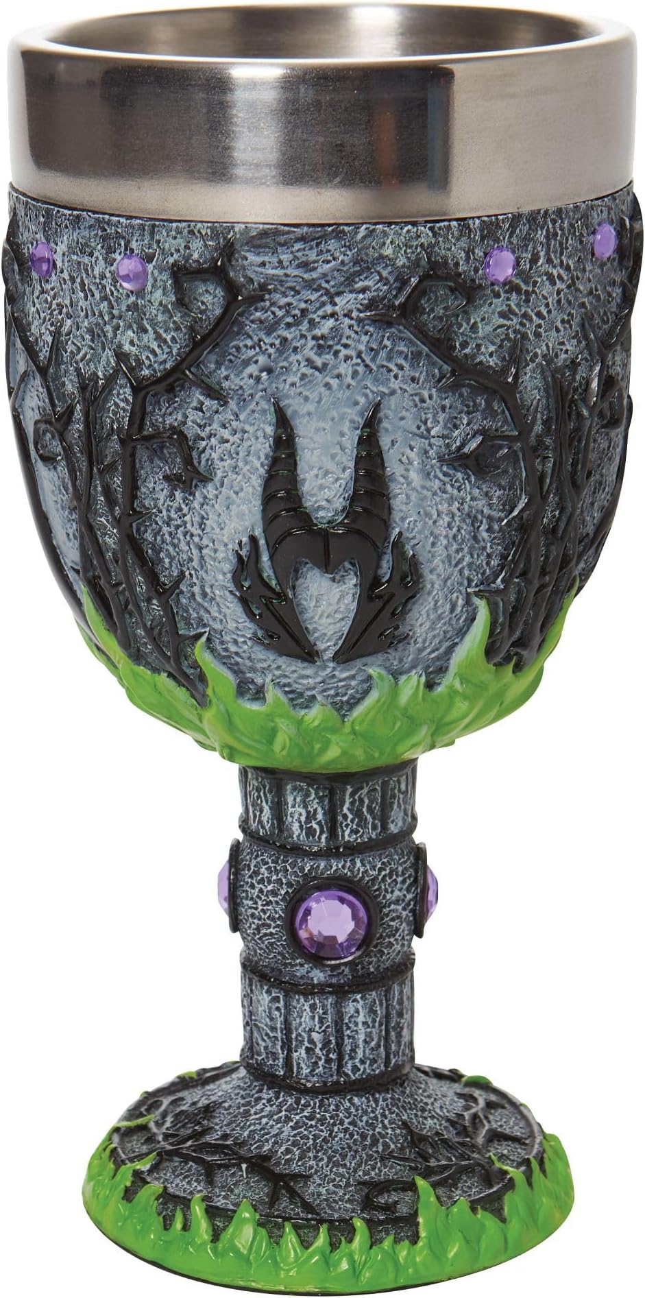 Enesco Disney Showcase Sleeping Beauty Maleficent Decorative Chalice Goblet, 7.09 Inch, Multicolor