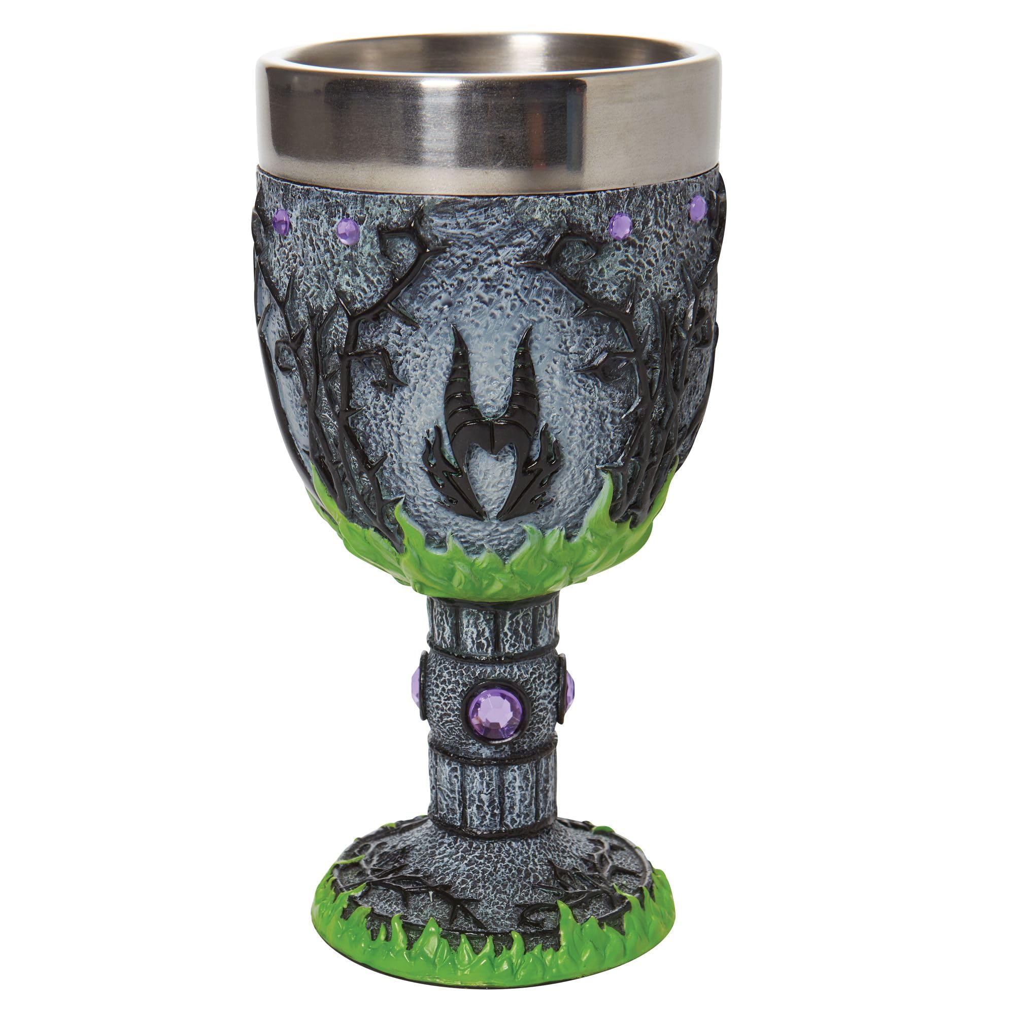 Disney Showcase Sleeping Beauty Maleficent Decorative Chalice Goblet, 7.09 Inch, Multicolor