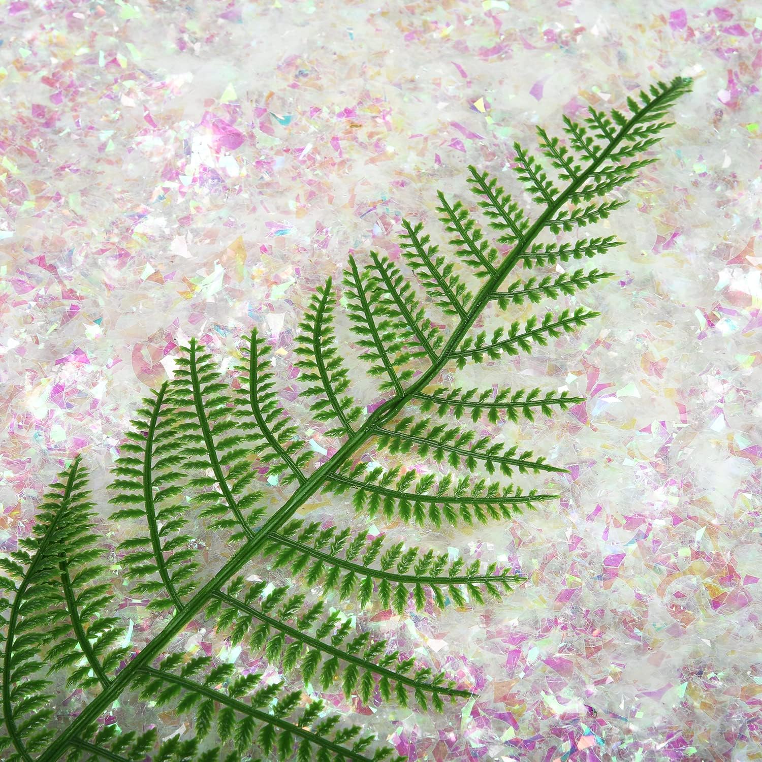 Décoration de fête de Noël - Faux flocons de neige artificiels irisés - Flocons de neige à paillettes pour sapin de Noël, décoration de maison de vacances, décorations d'hiver (960 g)