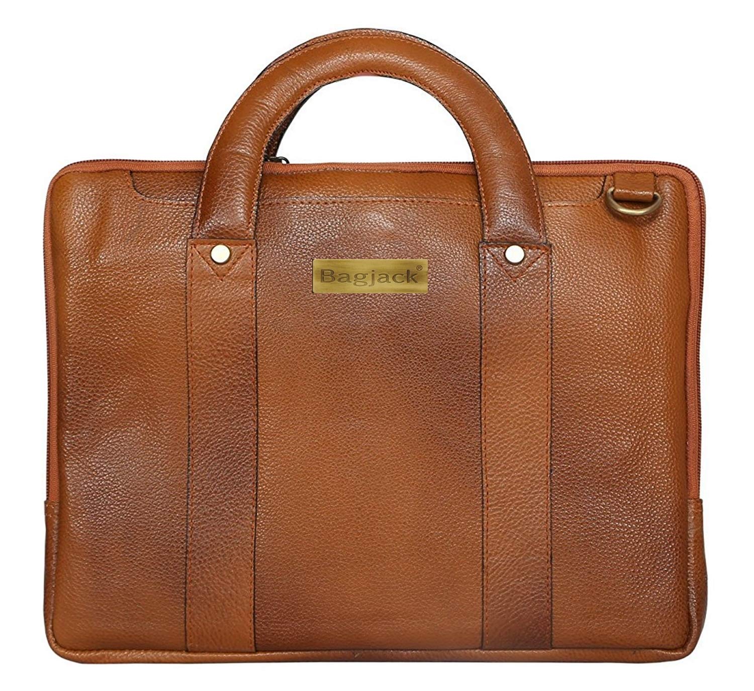 HidekinBAG JACK Equuleus Genuine Leather Laptop Briefcase Men Women Office Travelling Documents Storage Laptops Upto 15.6 Inches Macbook Pro Carry On Handle Shoulder Strap Suitcase