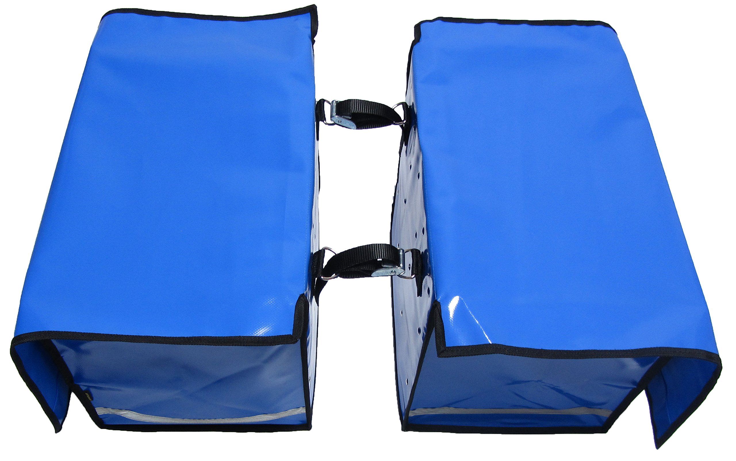 Fahrraddoppeltsche Porty blau, Zeitungstasche Zustellertasche Rollertasche