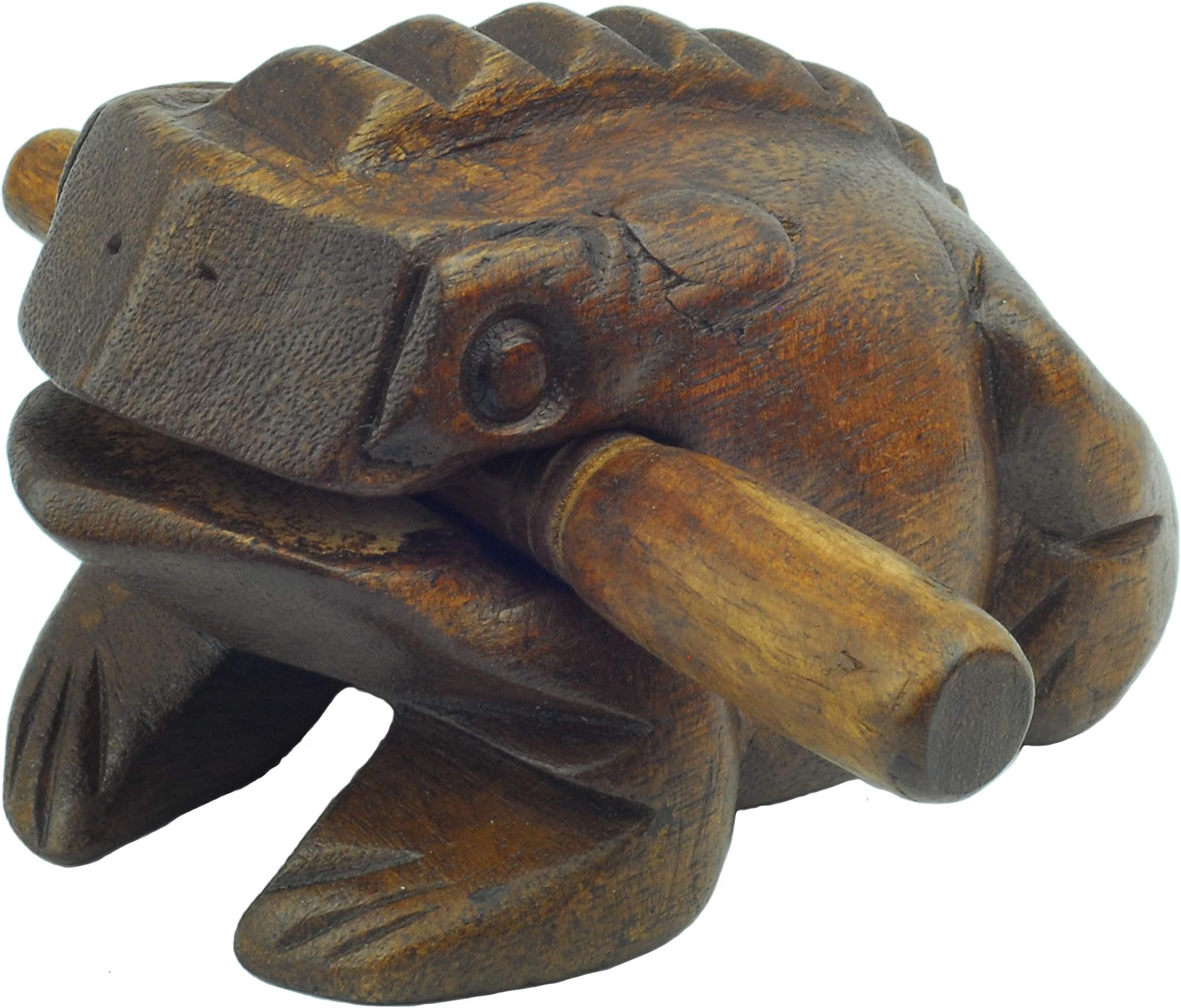 Deluxe 5" Wood Frog Guiro Rasp - Musical Instrument Tone Block