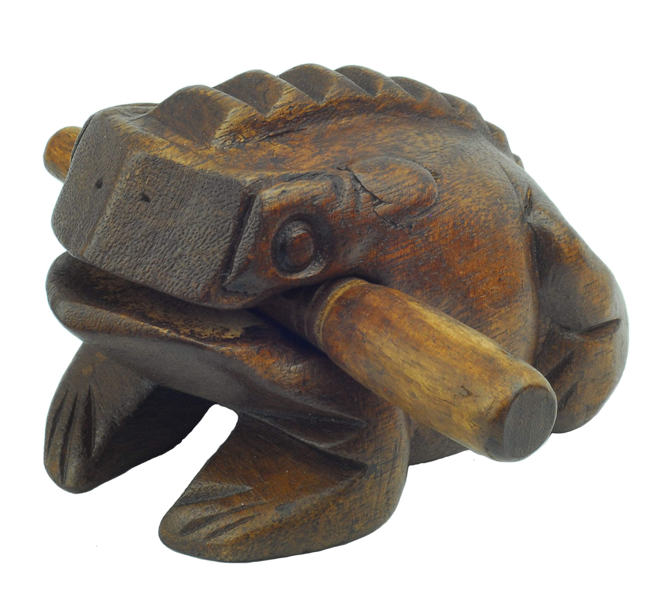 Deluxe 5" Wood Frog Guiro Rasp - Musical Instrument Tone Block