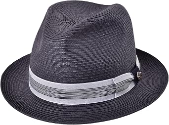 Bigalli Swing Paper Braid Sun Hats for Women Men Crushable Beach Hat Center Dent Shape, Grosgrain Ribbon Detail, SPF 80