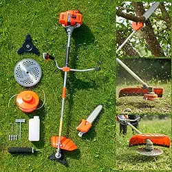 Roçadeira Multifuncional Á Gasolina 3hp 75cc + Motopoda