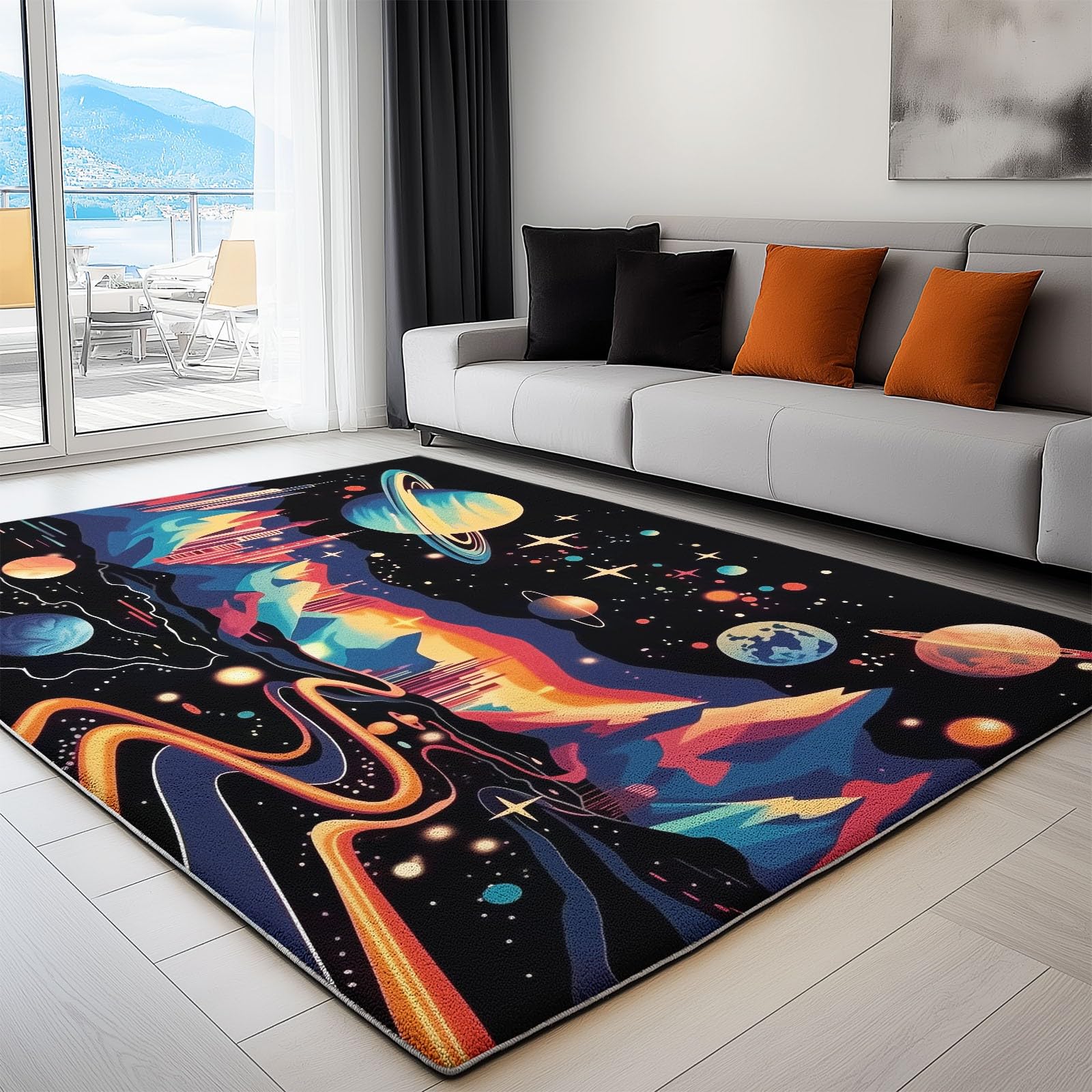Tapis chambre univers fantastique pour créer un coin lecture doux