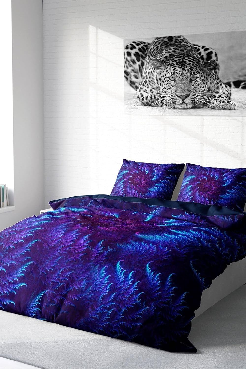 MONOHOME Çift Kişilik Nevresim Takımı Özel Dokuma Pamuk Saten 3D Digital Purple Energy, monohome18801HF