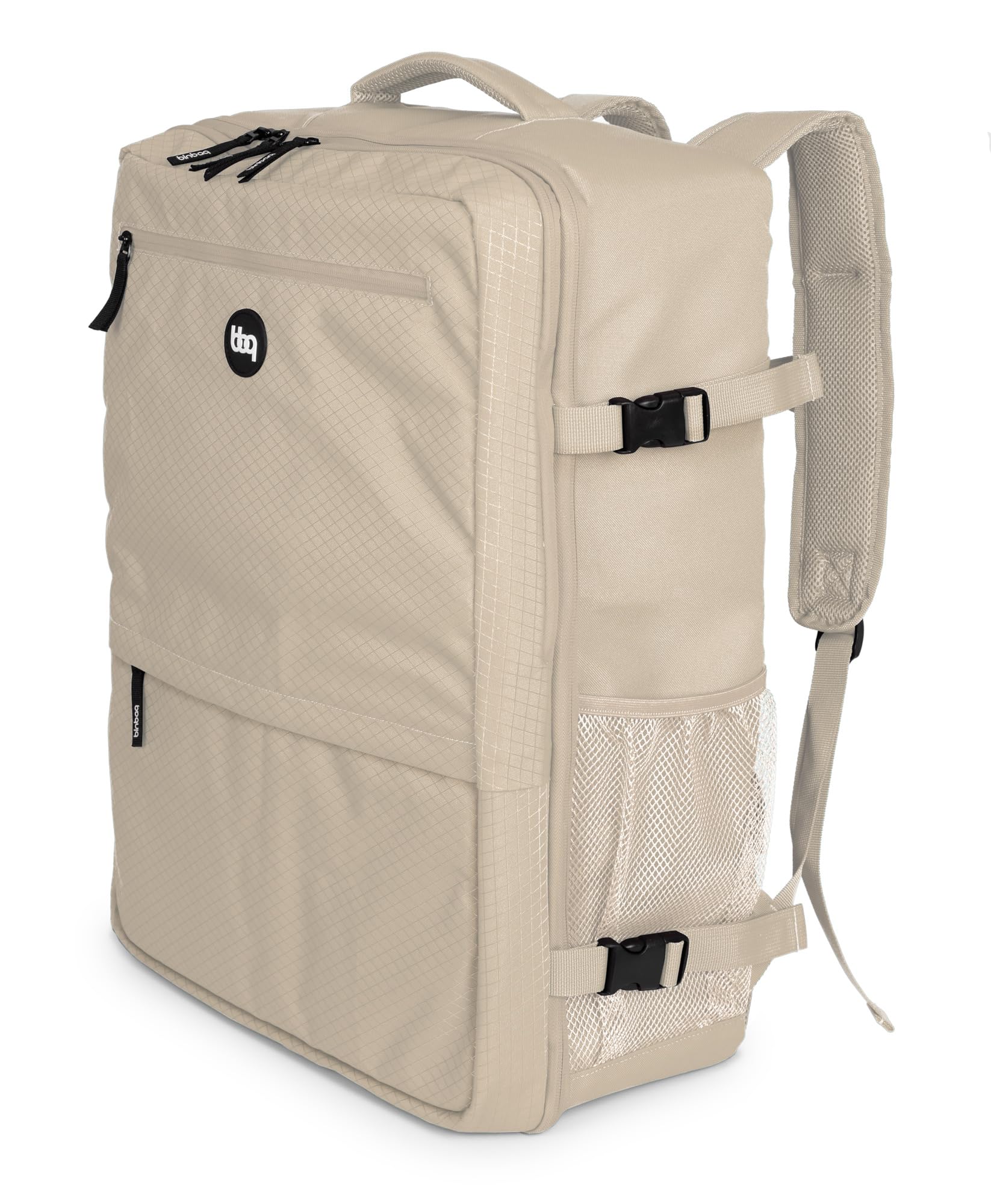 Hauptstadtkoffer blnbag M6 - Zaino da viaggio da viaggio, 55 x 40 x 20 cm, con scomparto per laptop, aereo, robusto, capacità max. 44 l, champagne, 55 x 40 x 20 cm, Rucksack