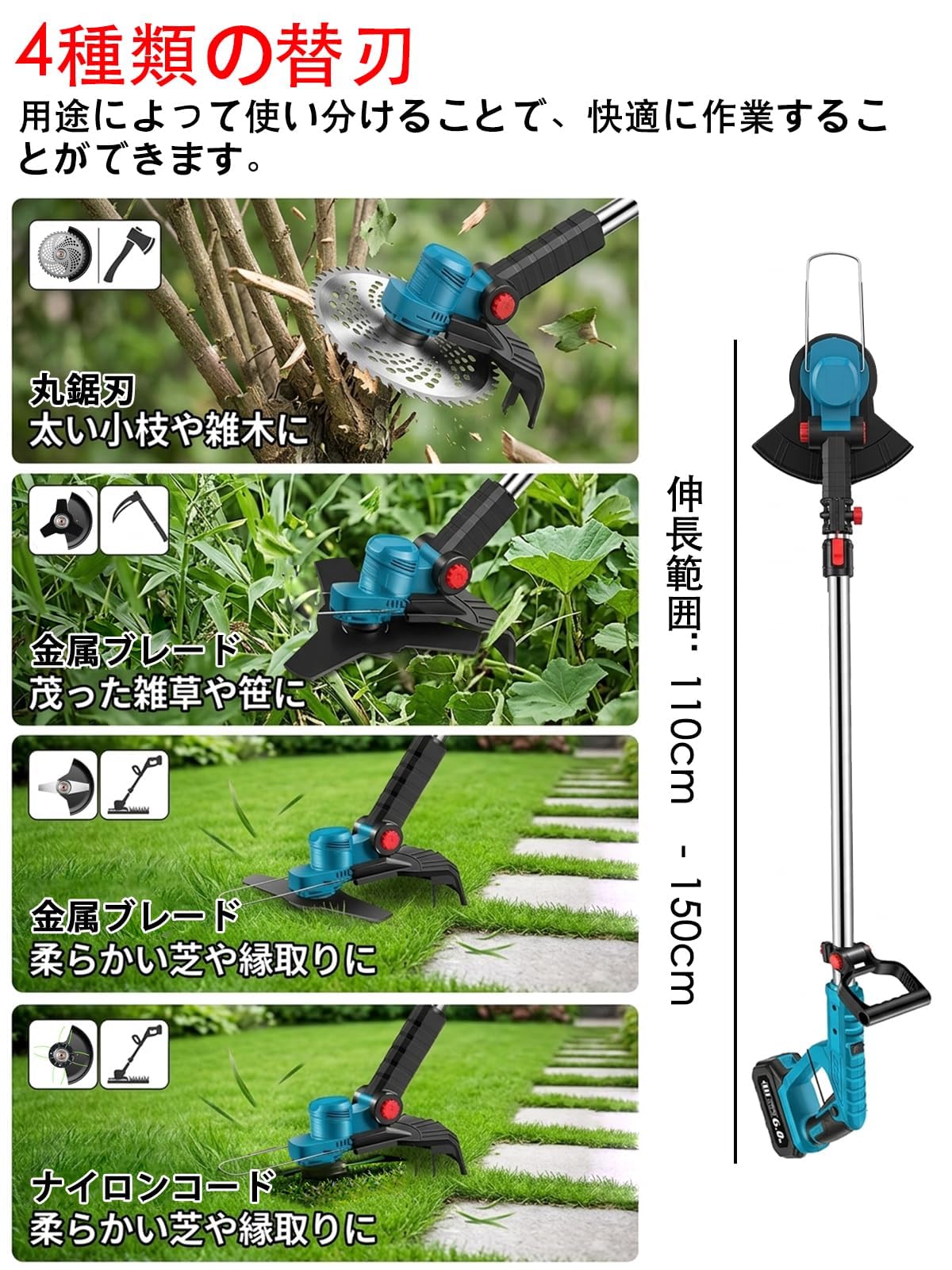Amazon.co.jp: ICEHAIL: 充電式草刈り機