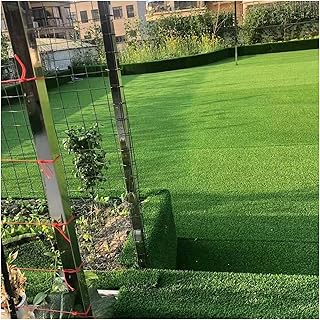 pujindu Synthetic Artificial Grass Turf, Patio Synthetic Grass with Drainage Holes, Outdoor Anti-Shedding Fake Grass Turf Mat (Color : Green, Size : 0.8mx3m)