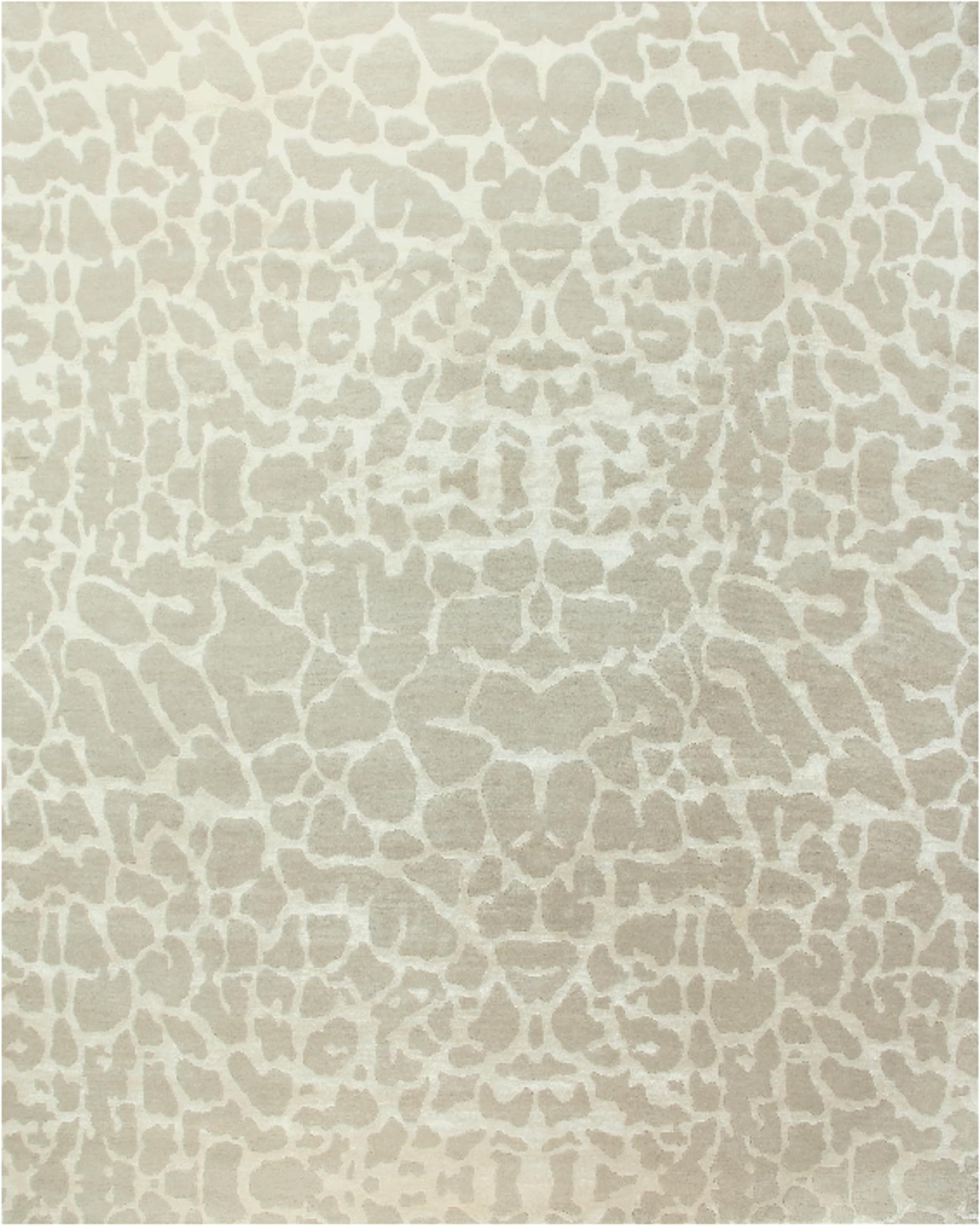 uHomeStores Congo Collection (Ivory) Hand-Knotted Area Rug - 5'6" x 8'6"