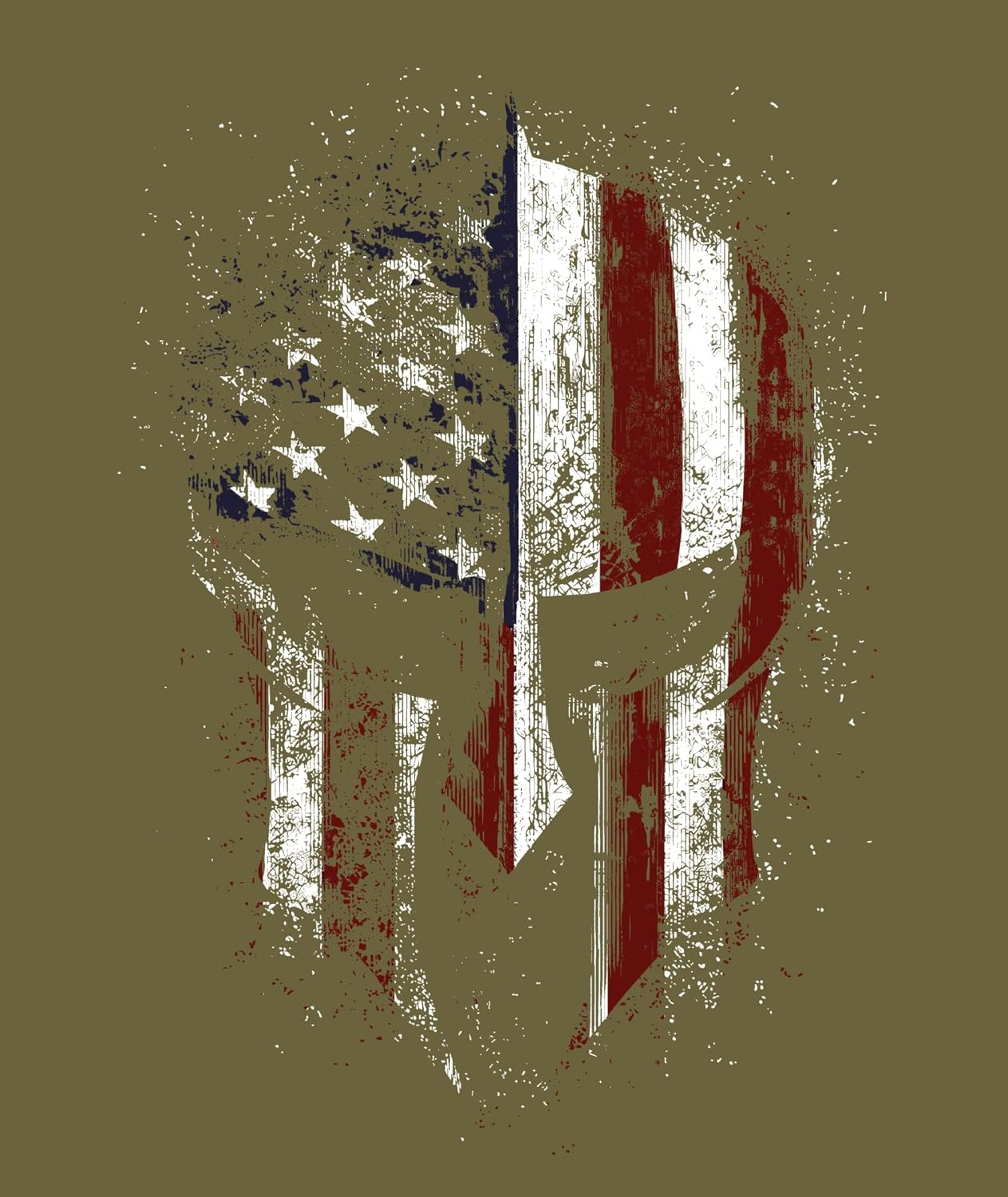 KESIHAN Men's USA Flag Graphic T Shirts American Spartan Patriotic Shirts for Men Punisher Shirt - Image 6