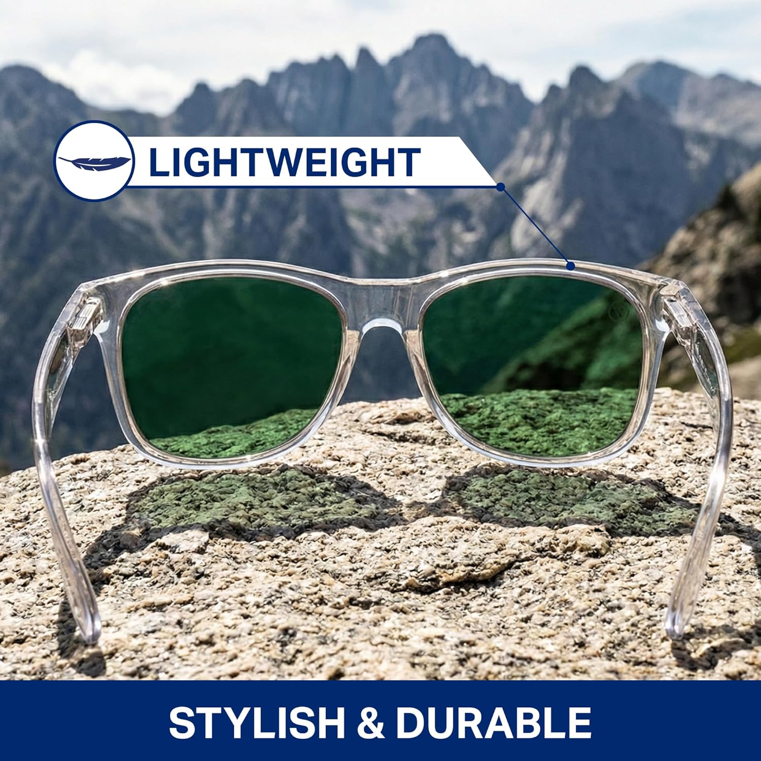 Blenders Eyewear M Class X2 – Polarized Sunglasses – Round Lens, Spring Loaded Hinge – 100% UV Protection – For Men & Women