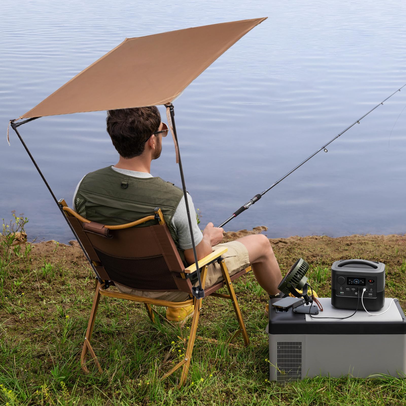 Zadaszenie Do Krzeseł Trawnikowych Przenośna składana osłona | Składany daszek do krzesła kempingowego Outdoor, Sport, Plaża, Wędkarstwo, Wędrówki, Podróże,