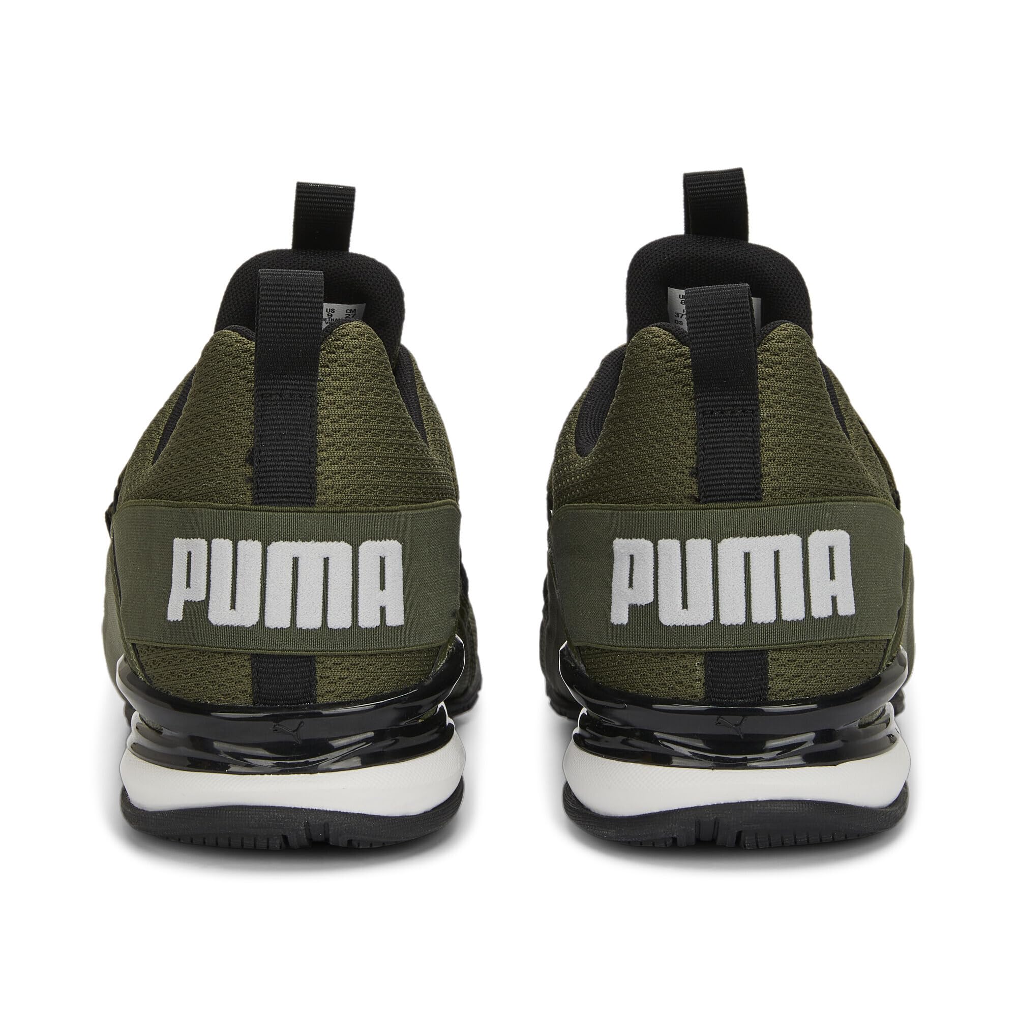 PUMA Zapatillas de Running Hombre Axelion Refresh 42.5, Green Moss Black Feather Gray