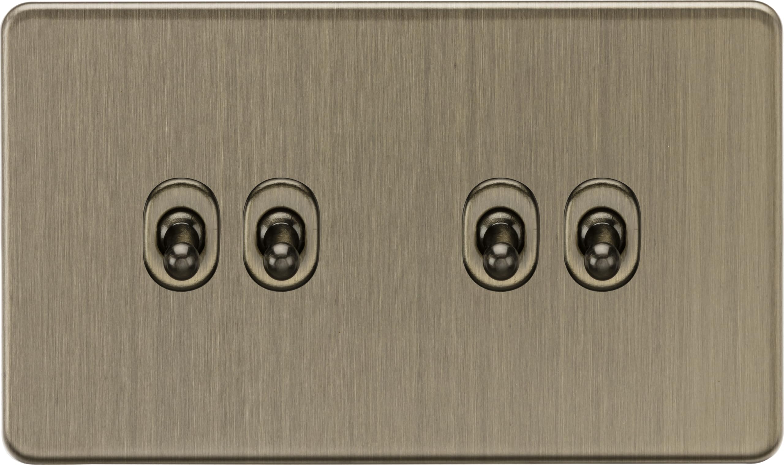 Knightsbridge 10AX 4G 2-way Toggle Switch - Antique Brass