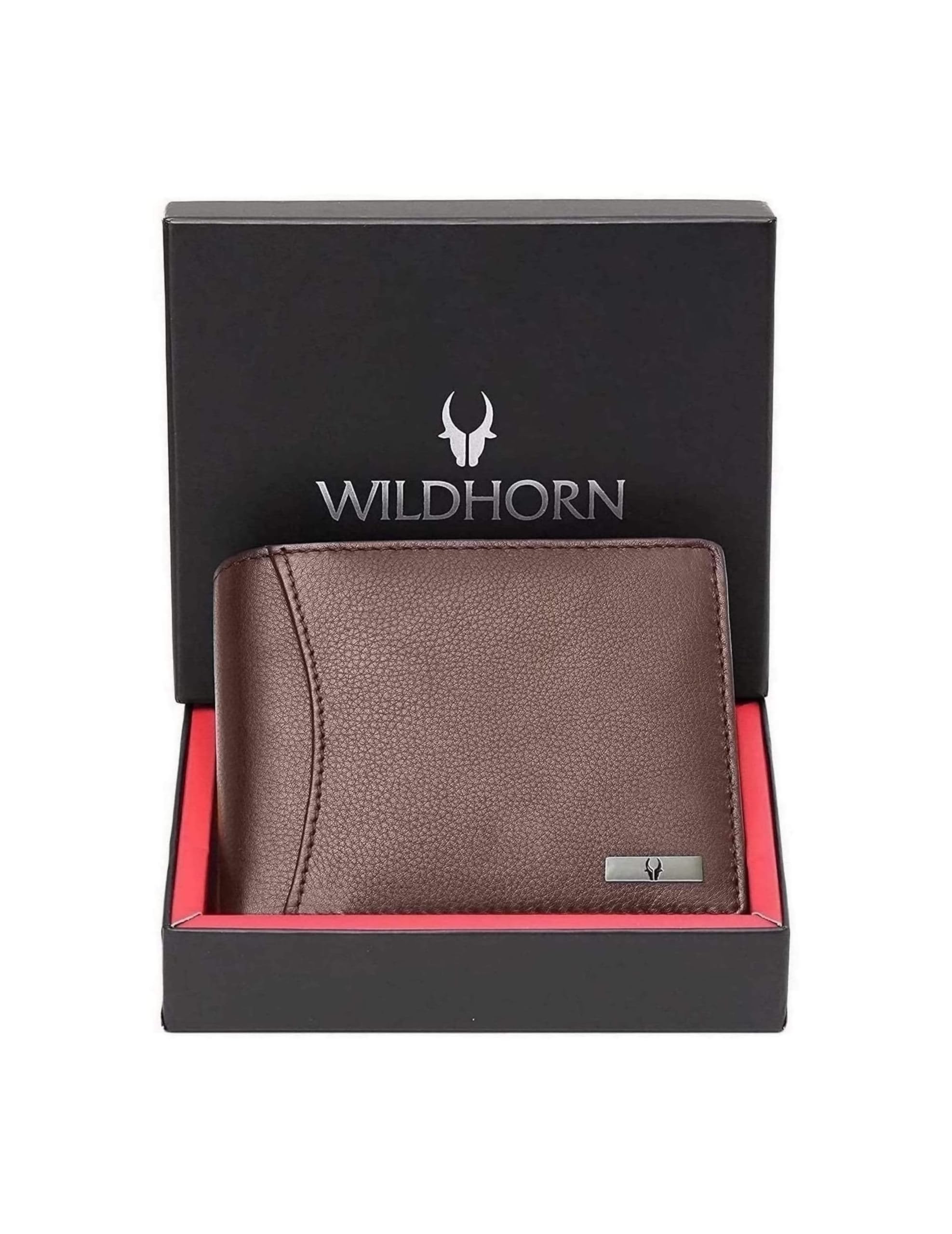 WILDHORN Classic Leather Wallet for Men (Walnut)