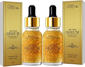 24K Gold Face Serum: Chemical-Free, Natural, Organic - 30ML Bottle. Pure Radiance In A Bottle, Crafted With Natural And Organic Ingredients For Youthful Skin. (Pack Of 2) 30ML