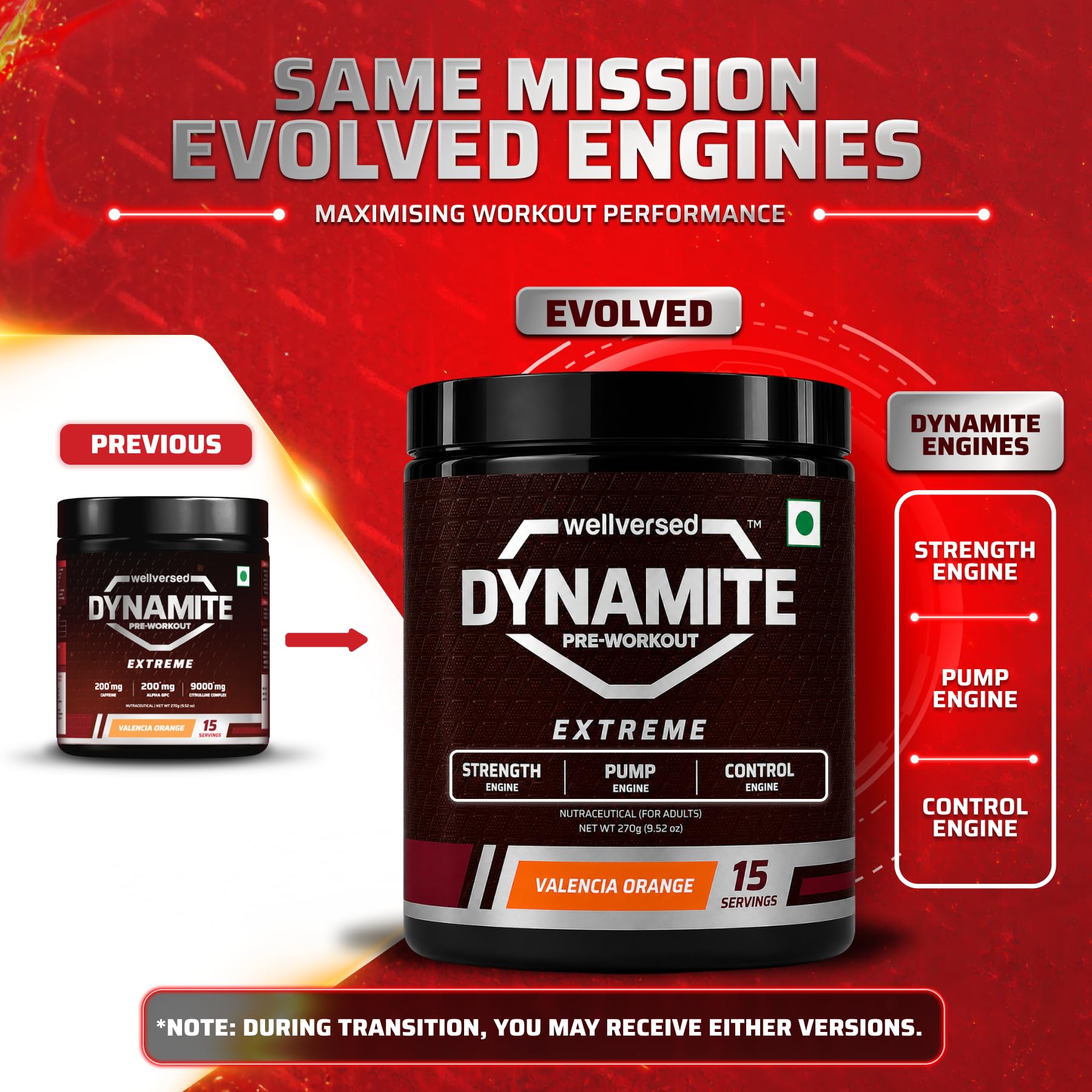 Dynamite Extreme Pre Workout For Men, 15 Servings, Valencia Orange — Amazon image 2