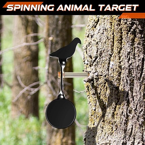 Miniatura 5 de Leyndo 3 objetivos de metal para animales, ardilla de metal, objetivo de restablecimiento de ardilla, al aire libre, diana de acero emergente,
