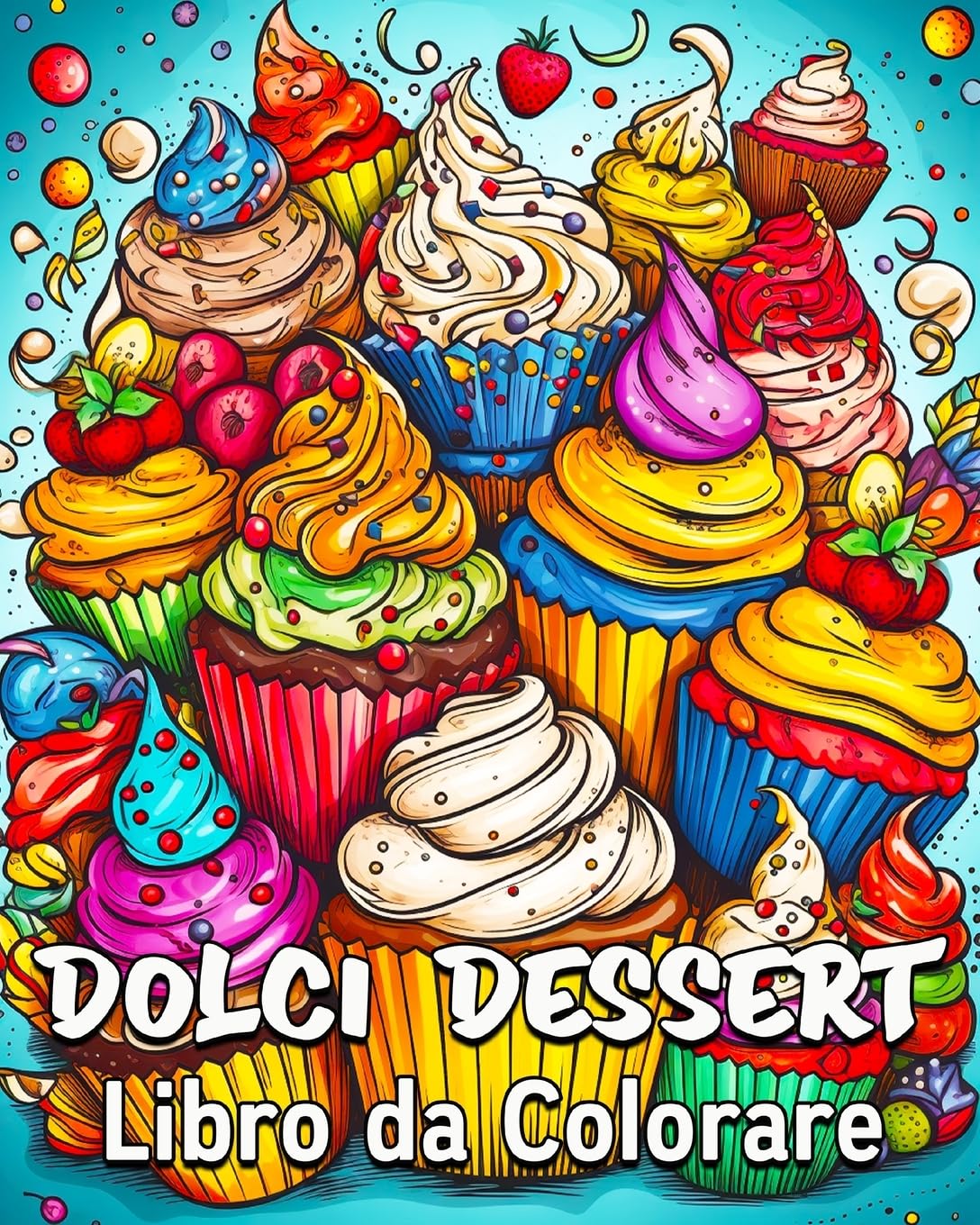 Grand Livre de Coloriage de Desserts 40 Illustrations Haute Définition