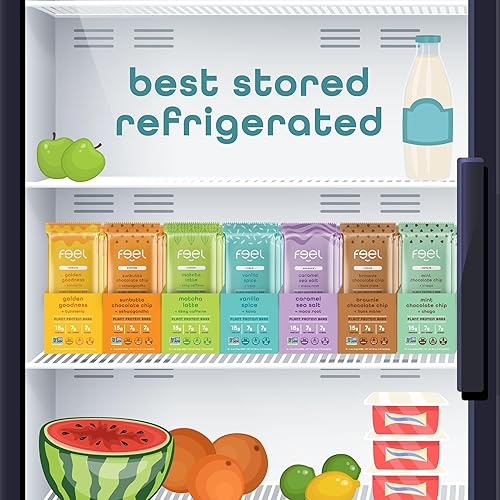 Vista 50 de The Feel Bar - Barras funcionales de proteína vegetal Barras de proteína de 2 onzas (paquete de 6) Apto para el intestino Vegano, sin gluten