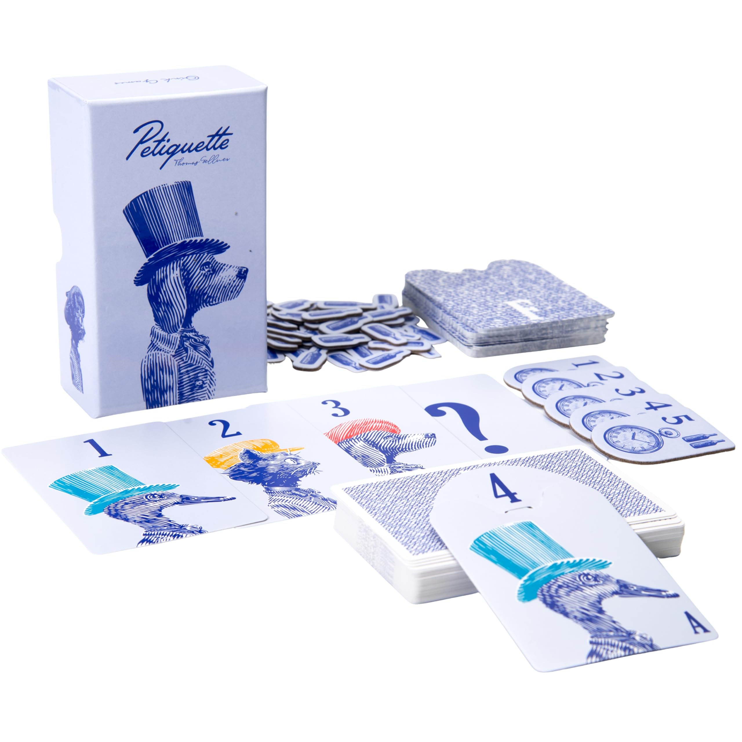 Oink Games Petiquette Card Game Ages 7+, Blue and White, Medium