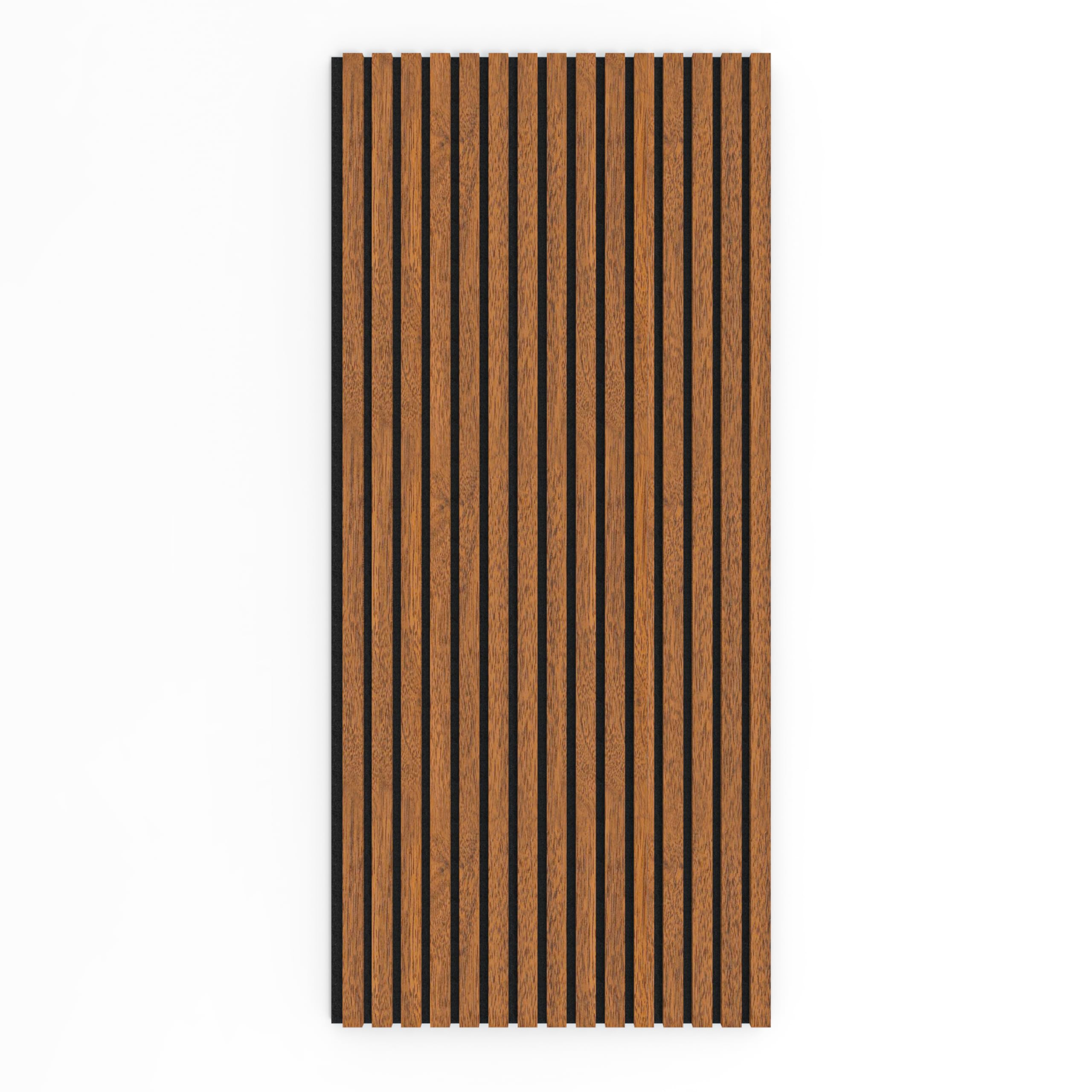 Decoranddecor Acoustic Slat Wood Wall Panels and Ceiling Panelling Decorative 3D MDF 120 cm x 60 cm Walnut
