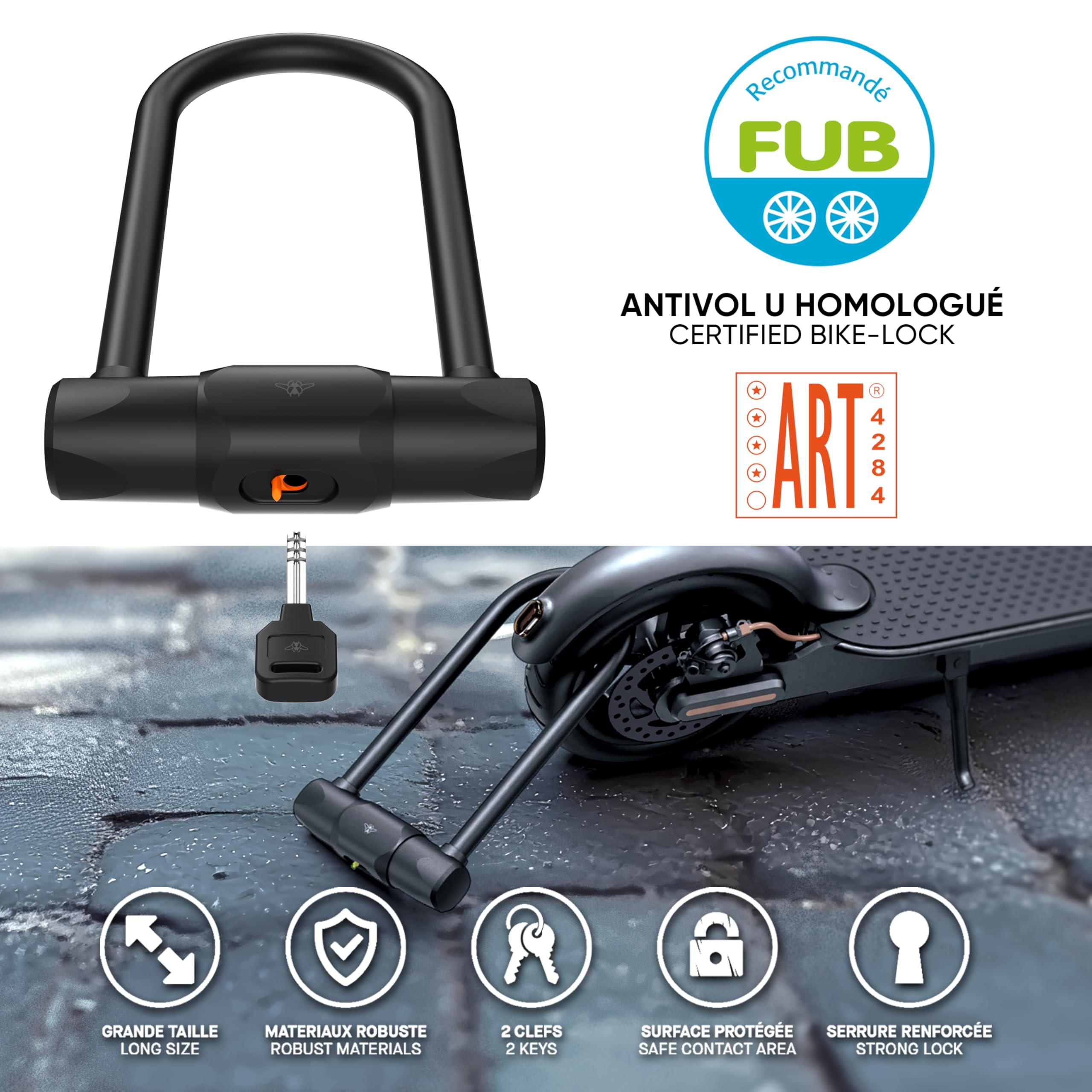 Onguard Bulldog Mini Combo Lock - yellow, one size