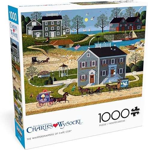 Vista 64 de Buffalo Games - Charles Wysocki - Witch's Bay - Rompecabezas de 1000 piezas para adultos - Rompecabezas desafiante perfecto para noches de juego