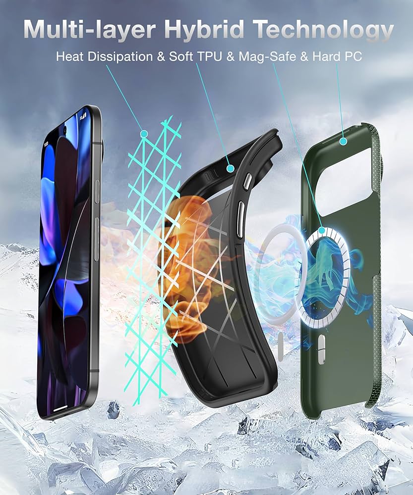 JETech Handyhülle Google Pixel 9/9 Pro - Magnetisch Mit MagSafe Kompatibilität