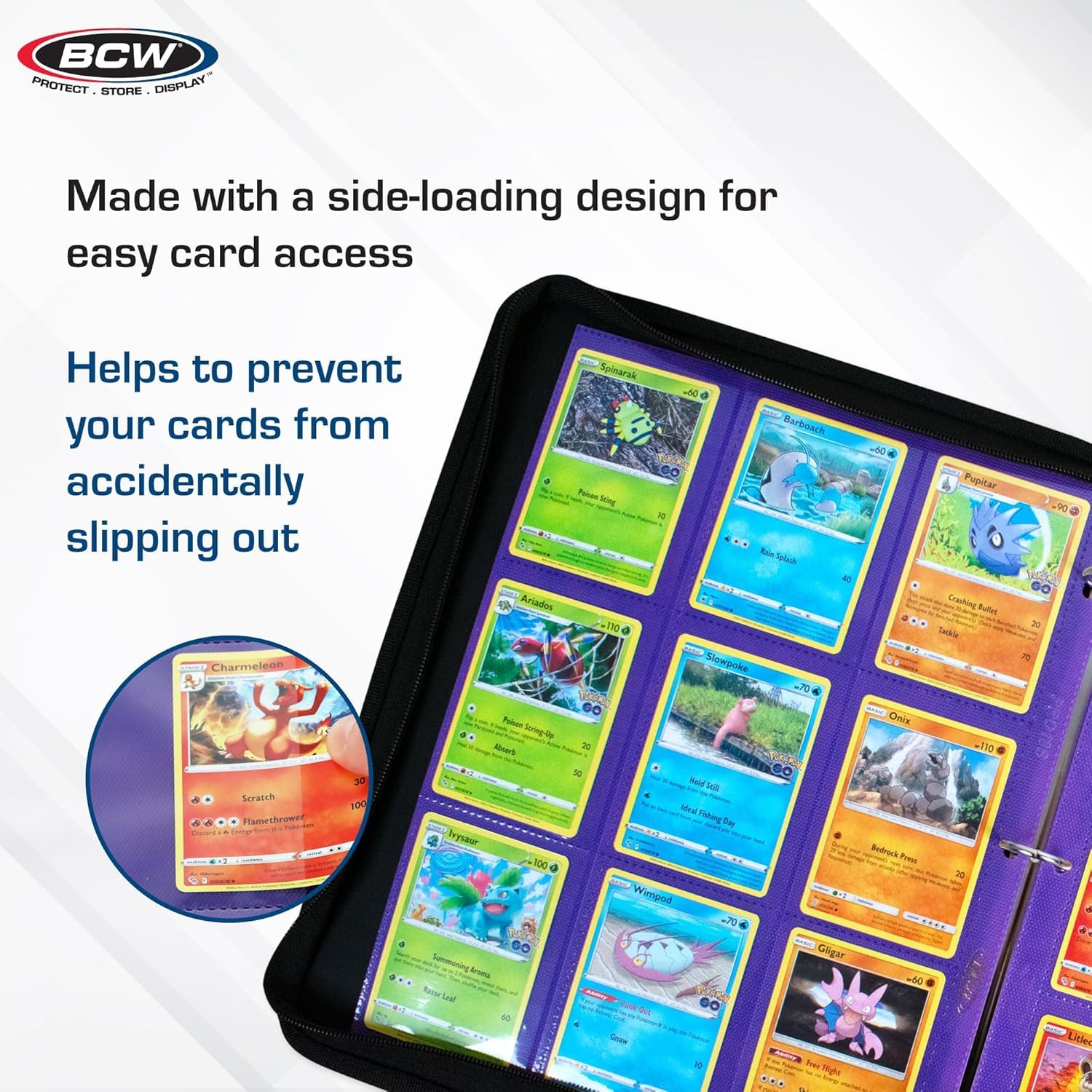 Amazon.com : BCW Double-Sided 9-Pocket Pages (20 Purple) | Side 