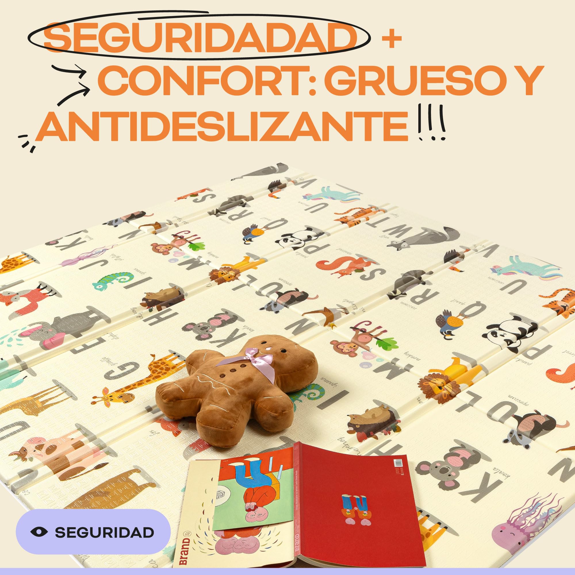 Alfombra Bebe Acolchada Plegable 150x180x1cm – Tapete Actividades Impermeable Reversible – Gimnasio Infantil – Manta Juegos y Regalo Ideal – Parque Infantil Bebé – Tapete Bebé – Colchoneta Suelo