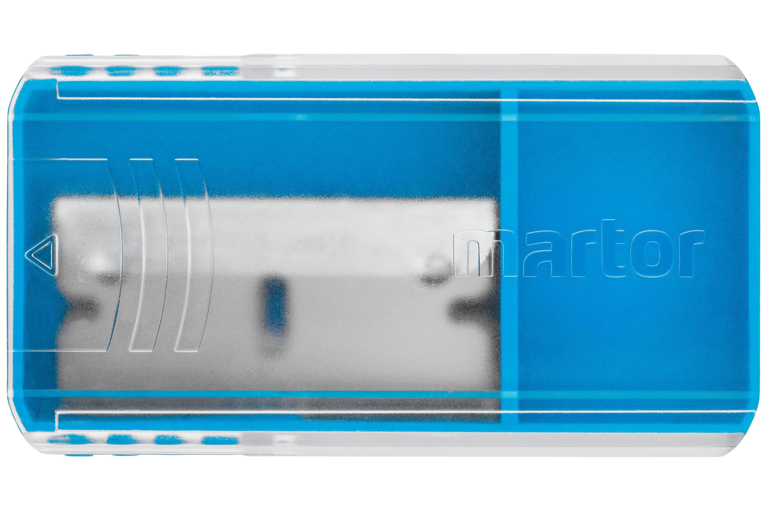 MARTOR 10 x OSTRZE ZAKRZYWIONE, zapasowe ostrza do skrobaków, 19,3 mm, ostre, w magazynku, zaokrąglone, do jednokrotnego użytku, stal, nr 60044