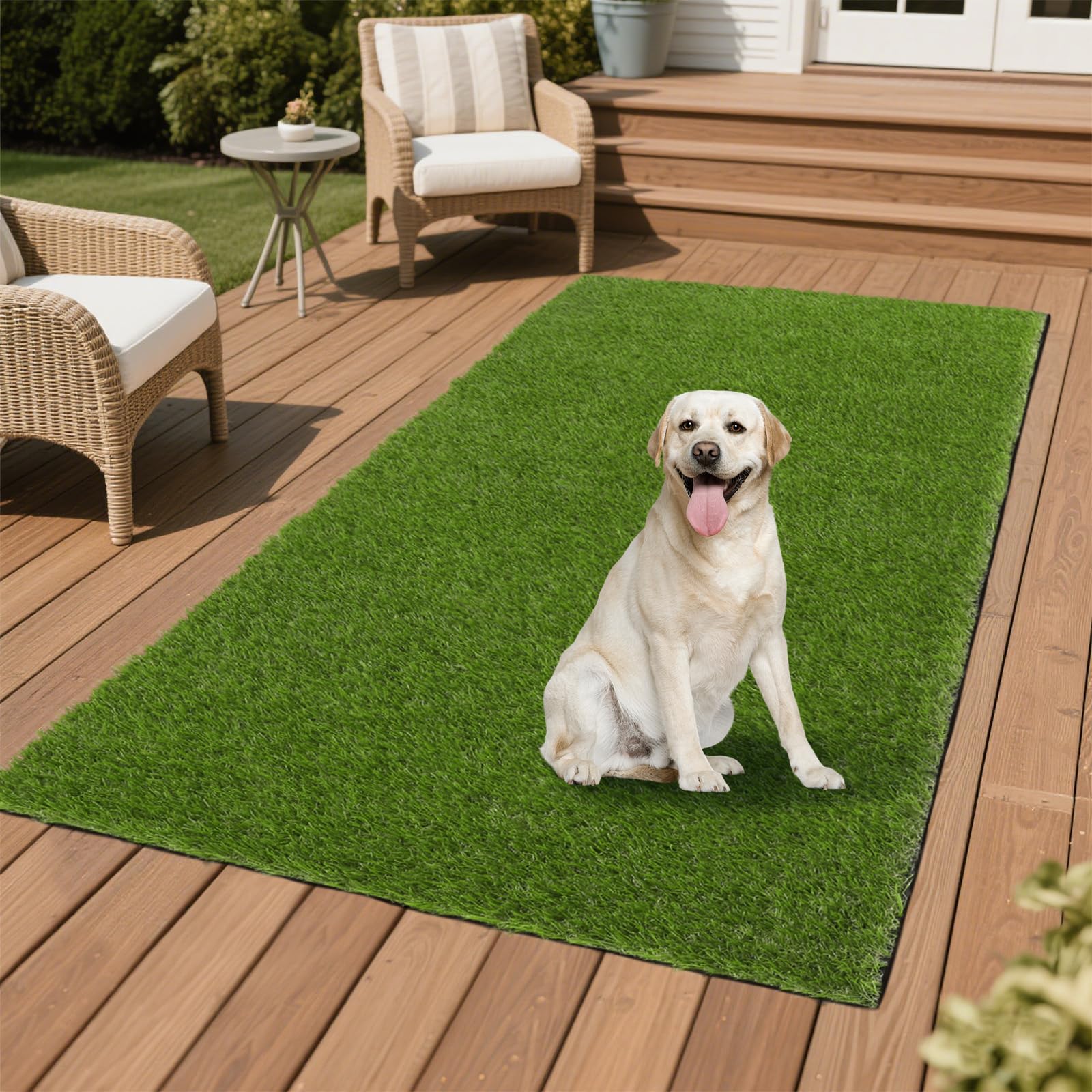 Erba artificiale 0,9 x 1,5 m Tappeto sintetico realistico per esterni e interni erba finta per cani tappetino erba per cani patio giardino prato casa cortile