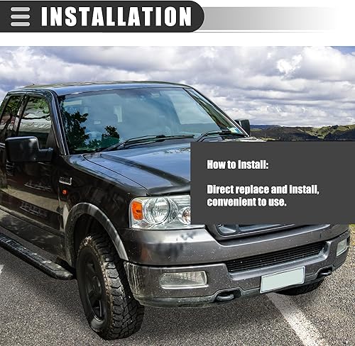 Miniatura 4 de Motoforti Cilindro de cerradura de puerta, cilindro de cerradura de puerta, kit de reparación, para Ford F-100 1980-1983, metal, tono plateado