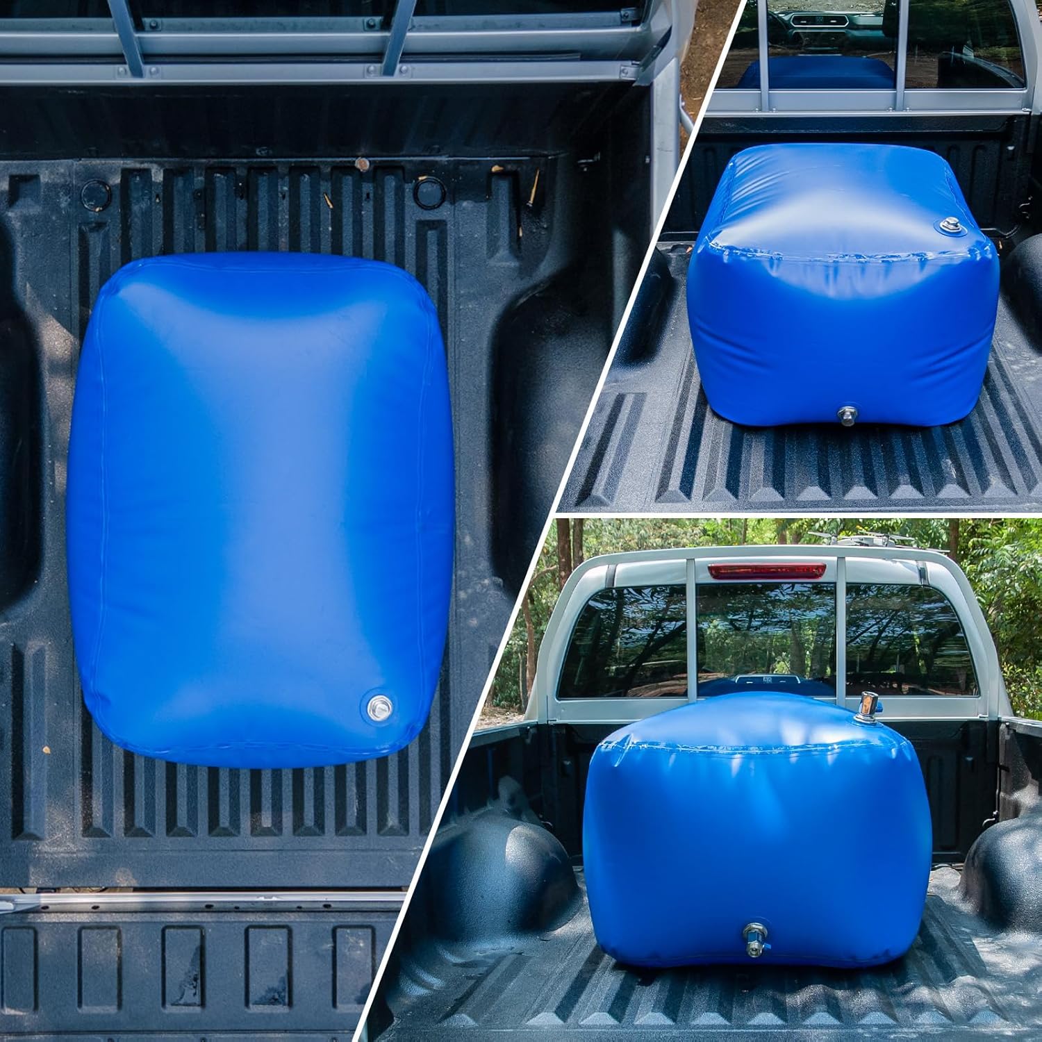 TPU Water Bladder, 100 Gallon BPA Free Potable Water Storage Tank for Drinking, Portable Collapsible Water Reservoir for RV, Truck, Camping, Garden, Emergency - Food Grade, Light Weight