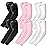 BHYTAKI 6 Pairs UV Sun Protection Arm Sleeves, UPF 50 Sports Cooling Arm Compression Sleeves for Men Women Teenager