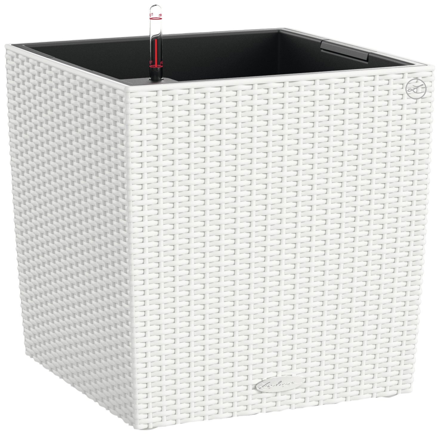 LECHUZA CUBE Cottage 50 bianco 15390