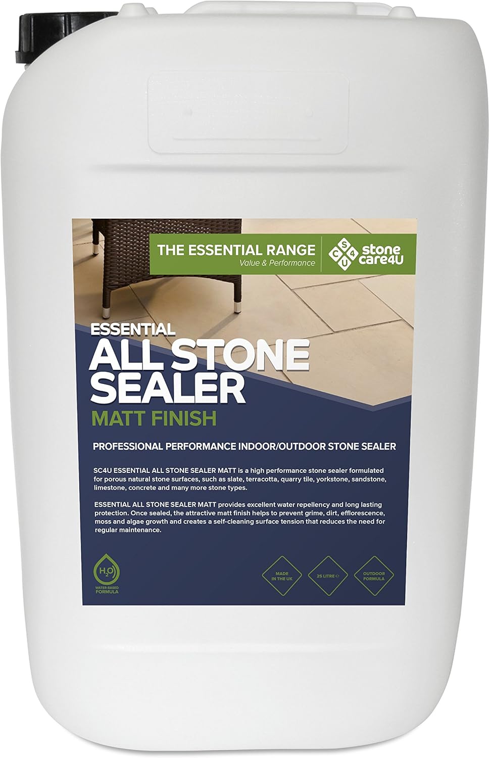 Stonecare4u Essential All Stone Sealer MATT (Dry) Finish Eco