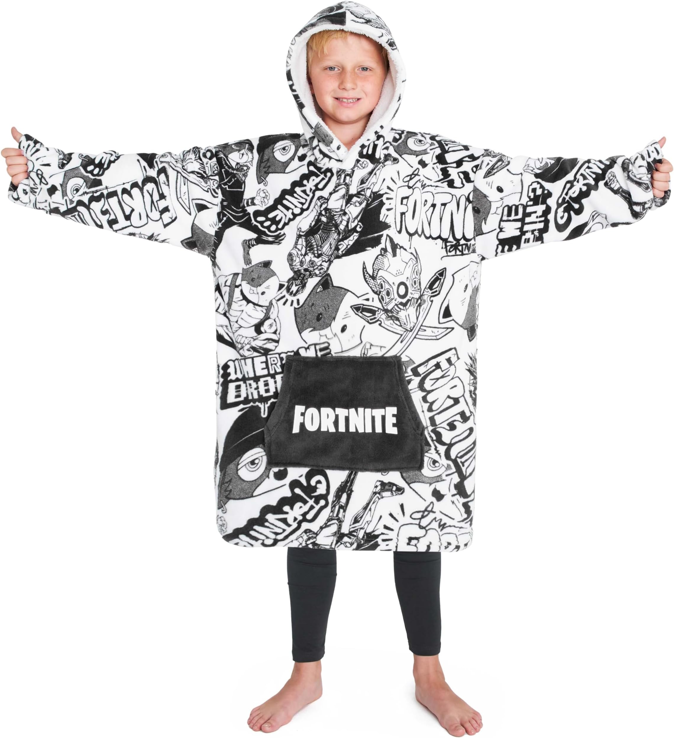 Oversized Hoodie Blankets for Boys Fleece Extra Long Warm Wearable Hooded Poncho for Kids and Teens 14+, Gamers Gifts