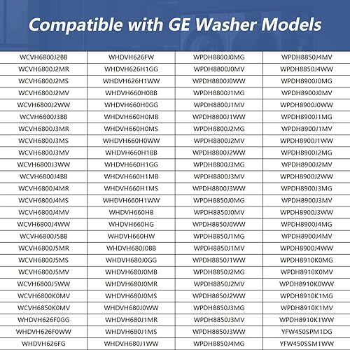 Miniatura 6 de 4 paquetes WH01X20826 Amortiguador de arandela y pasador para amortiguador de arandela GE Reemplazo WH01X10343 WH01X10260 WH01X10385 WH01X10425