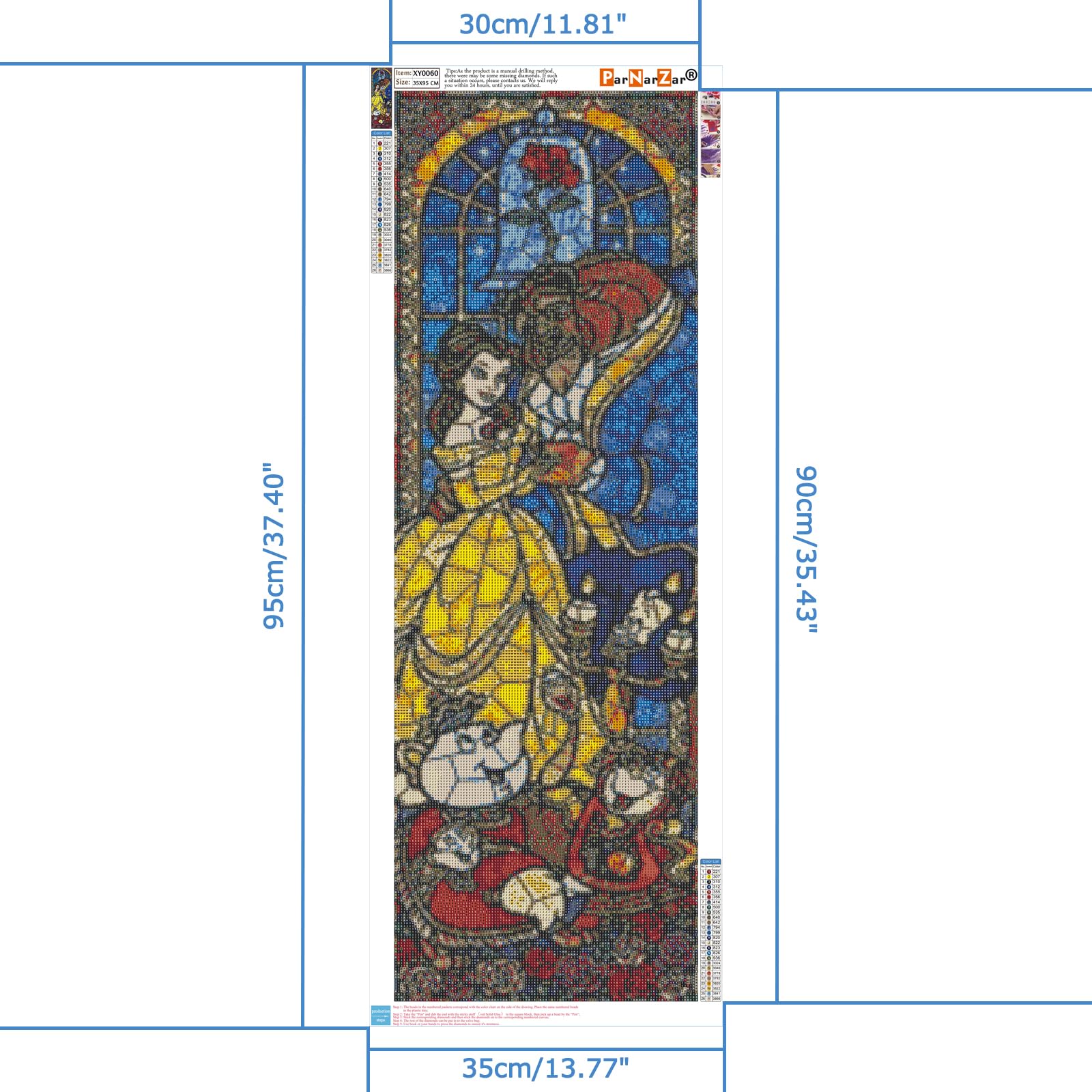 Decoration Murale Art Diamant Kit Peinture Diamant 5D – Château Noir 30x40 Cm, Strass Et Toile HD, Activité DIY Adulte/enfant Décoration Murale Brillante à Faire Soi-même