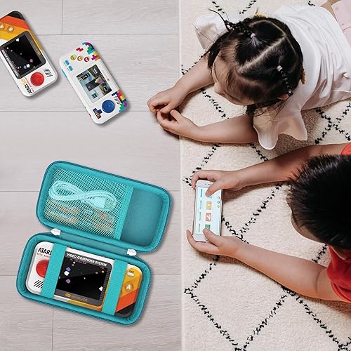 Miniatura 6 de Supmay Funda de viaje rígida para My Arcade Atari Pocket Player Pro, sistema de videojuegos portátil, funda de protección de juegos de mano con