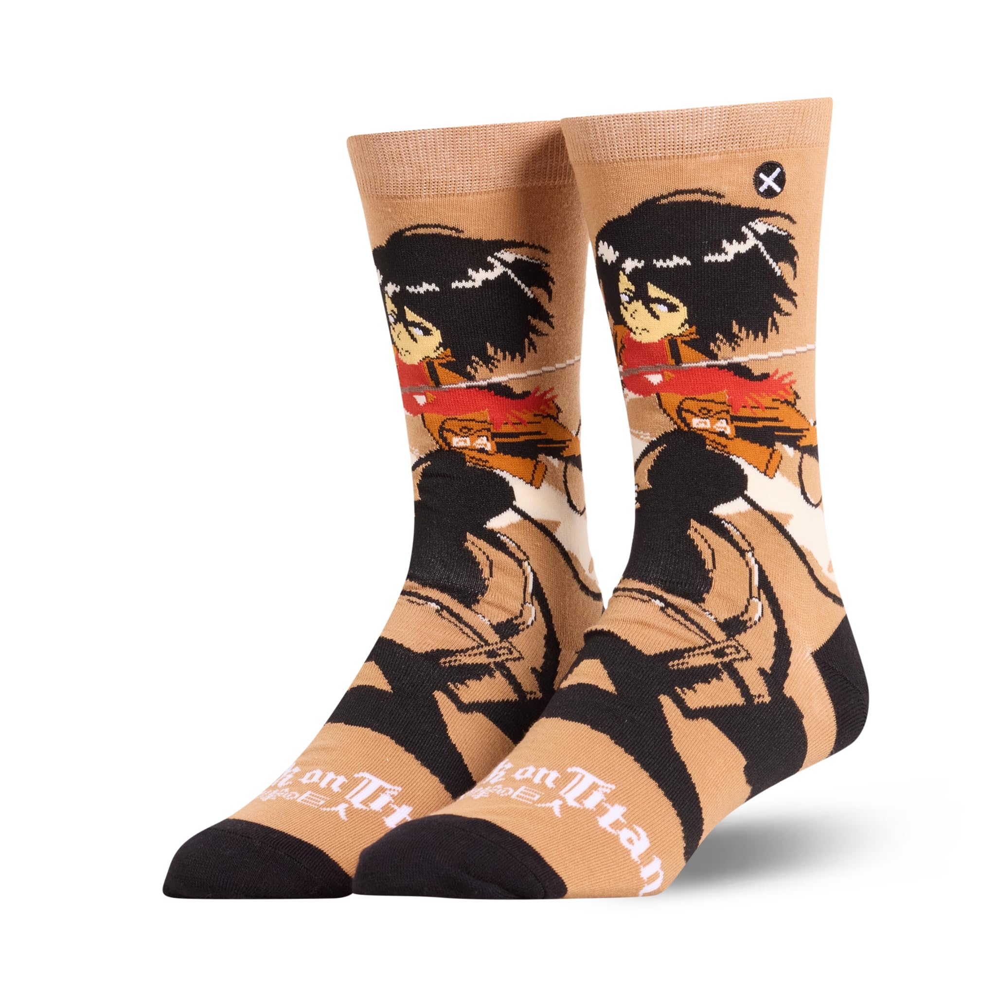 Odd Sox - Attack On Titan Novelty Funny Cool Crew Socks, Size Large