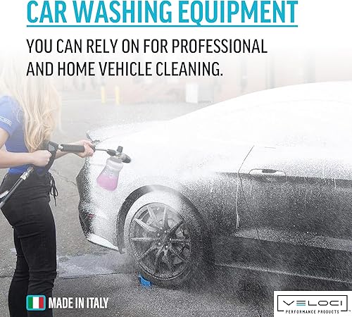 Miniatura 5 de MTM Hydro Kit de cañón de espuma de boca ancha PF22 para lavadora a presión, pistola rociadora SGS28 con giro de acero inoxidable, manguera gris de