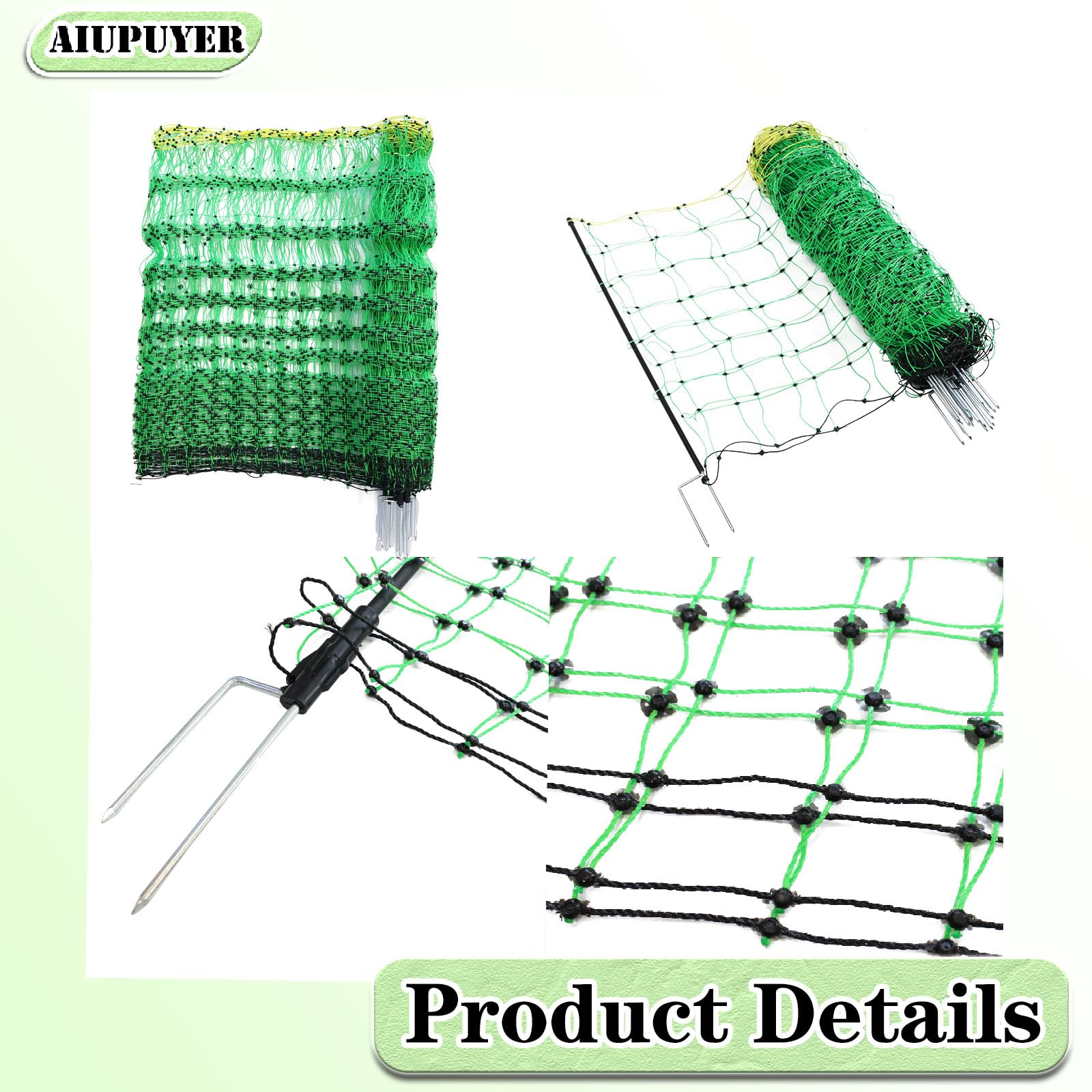 Elektryczna sieć dla drobiu, Drut kurnika Siatka ocynkowana Sześciokątna siatka koza ogrodzenia hodowlane o wysokiej wytrzymałości dla bydła siatki ruchome dla owiec
