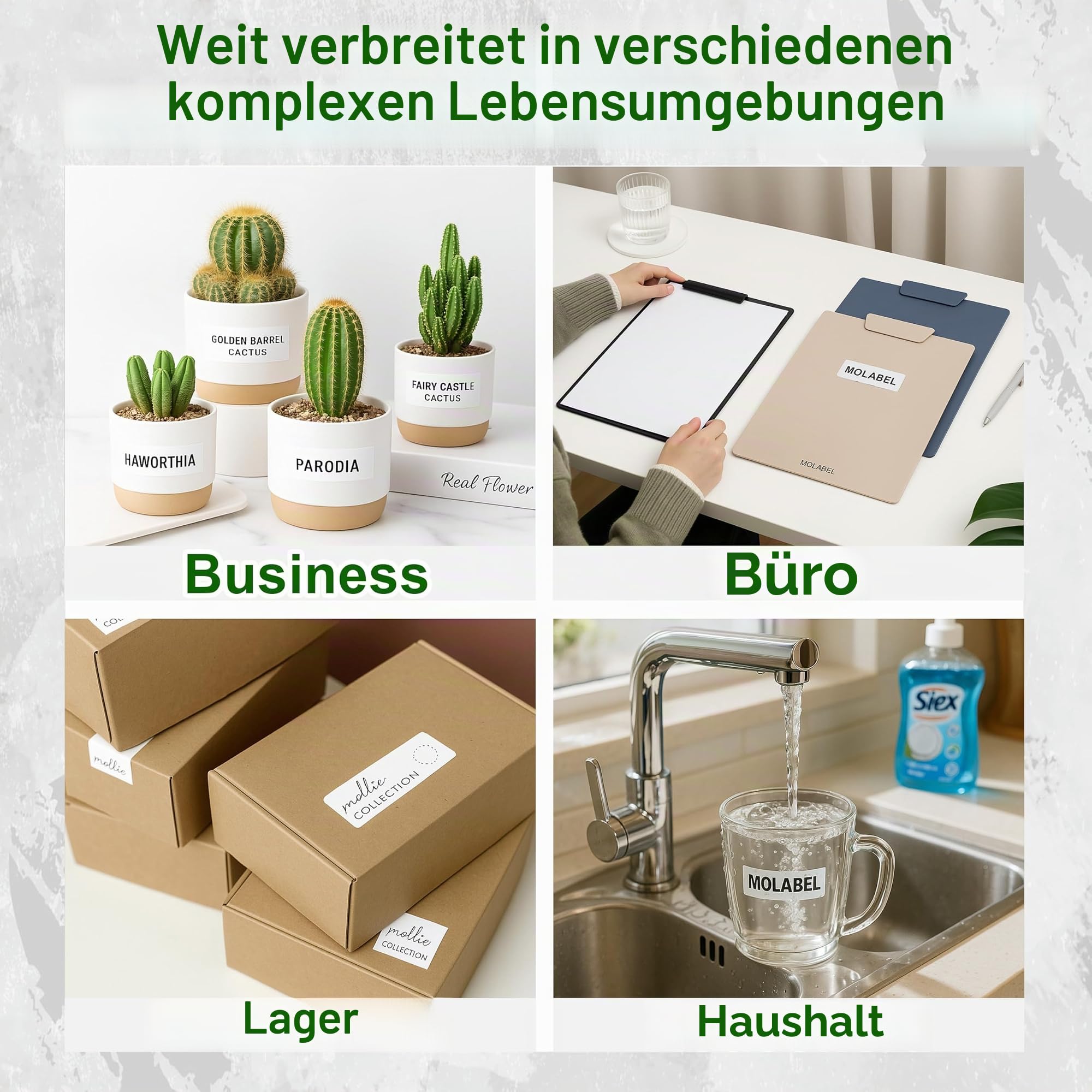 6 Rollen 11352 RFID Etiketten 25 x 54 mm für Dymo LabelWriter 550 | Ersatz für S0722520 mit RFID Chip und 500 selbstklebenden Etiketten je Rolle für Dymo LabelWriter 550