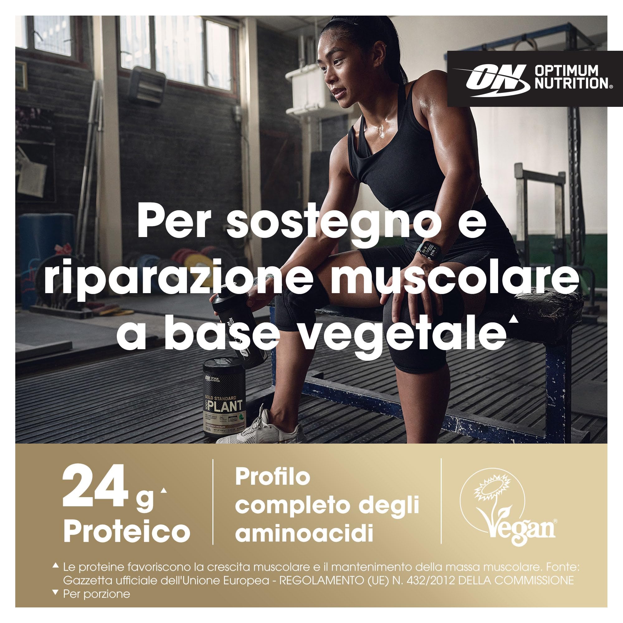 Optimum Nutrition Gold Standard 100% Proteine Vegetali in Polvere, Gusto Crema alla Vaniglia Francese, 684g, 21 Porzioni