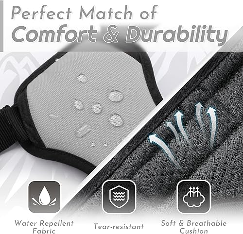 Miniatura 178 de Eagloo Arnés para perro de tamaño mediano, chaleco de servicio sin tirones con tiras reflectantes y asa de control, ajustable y cómodo para caminar